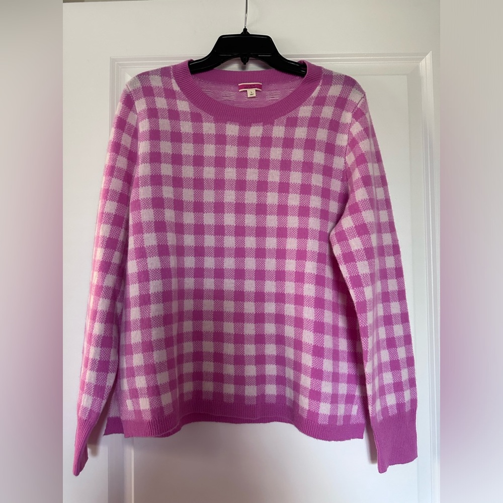 J Crew ladies 100% cashmere sweater. Large, like new, worn once